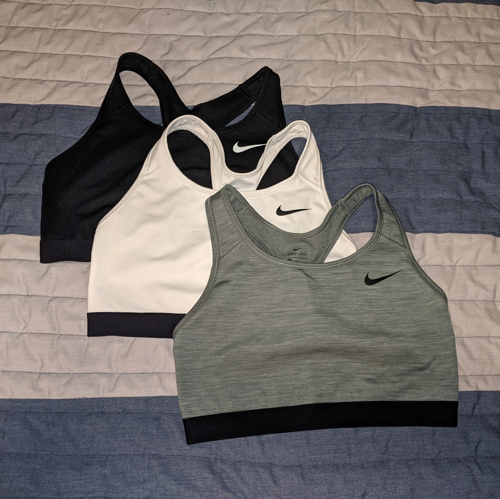 Nike Dri-Fit Swoosh Sports Bras (Sz Large)